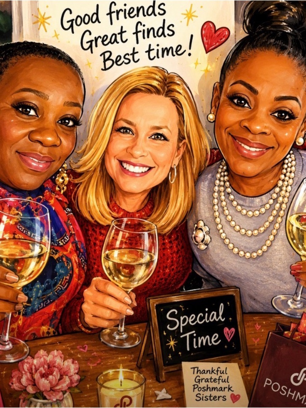 Special Time with friends, Poshmark sisterhood! 💃🏽💃💃🏽